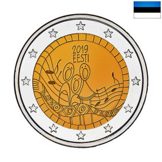 Estonia 2 Euro 2019 "Song Festival" UNC