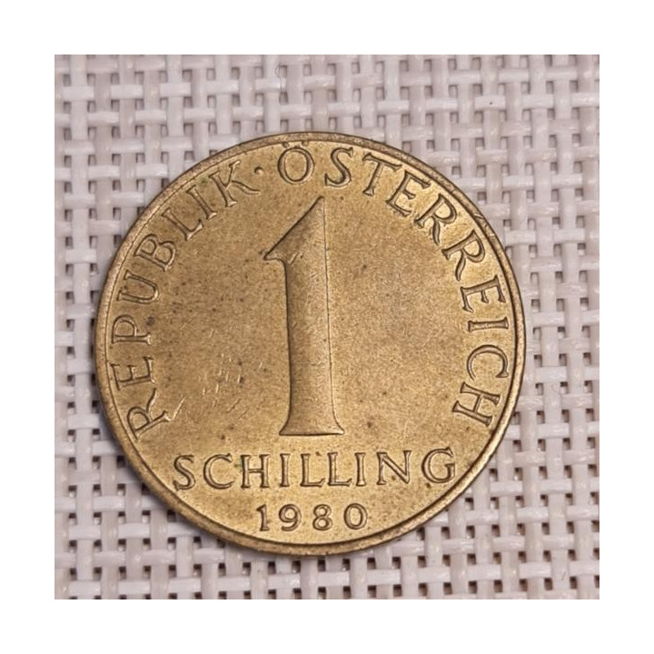 Austria 1 Schilling 1980 KM-2886 XF