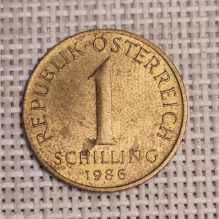 Austria 1 Schilling 1986 KM-2886 XF