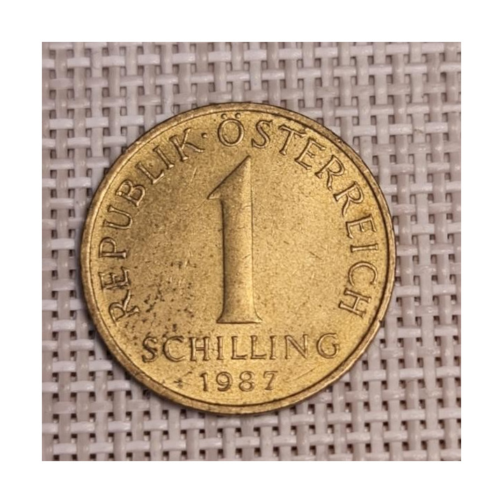 Austria 1 Schilling 1987 KM-2886 XF