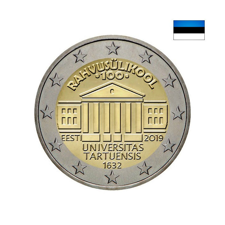 Estonia 2 Euro 2019 "University of Tartu" UNC