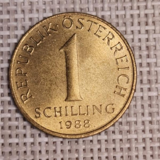 Austria 1 Schilling 1988 KM-2886 XF