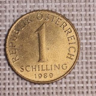 Austria 1 Schilling 1989 KM-2886 XF