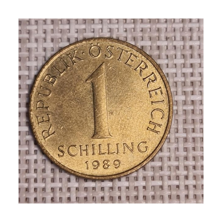 Austria 1 Schilling 1989 KM-2886 XF