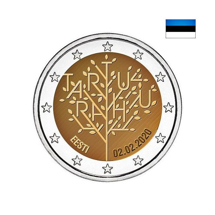 Estonia 2 Euro 2020 "Tartu" UNC