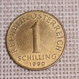 Austria 1 Schilling 1990 KM-2886 XF