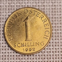 Austria 1 Schilling 1992 KM-2886 XF