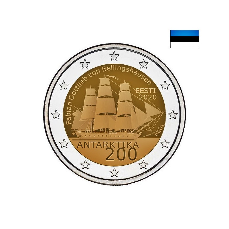 Estonia 2 Euro 2020 "Antarctic" UNC