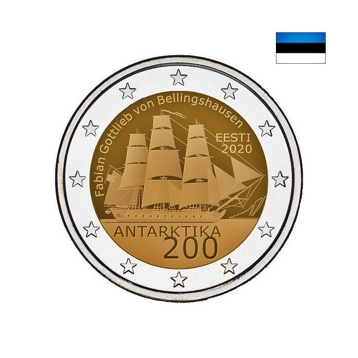 Estonia 2 Euro 2020 "Antarctic" UNC