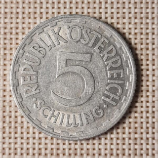 Austria 5 Schilling 1952 KM-2879 VF