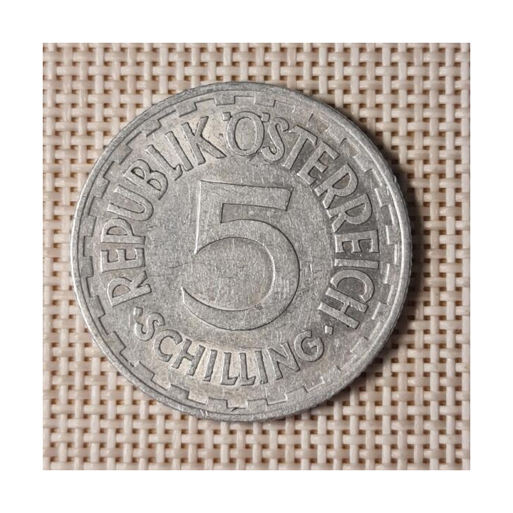 Austria 5 Schilling 1952 KM-2879 VF