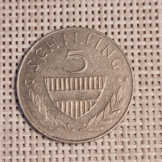 Austria 5 Schilling 1969 KM-2889a VF