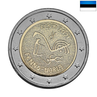 Estonia 2 Euro 2021 "Finno-Ugric" UNC
