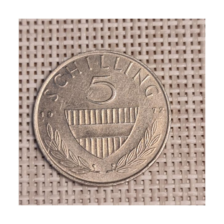 Austria 5 Schilling 1972 KM-2889a VF