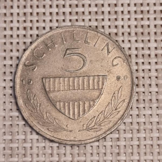 Austria 5 Schilling 1980 KM-2889a VF