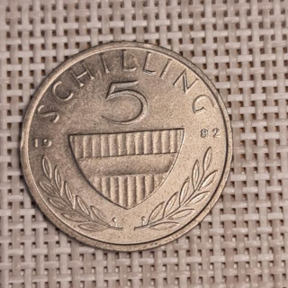 Austria 5 Schilling 1982 KM-2889a VF
