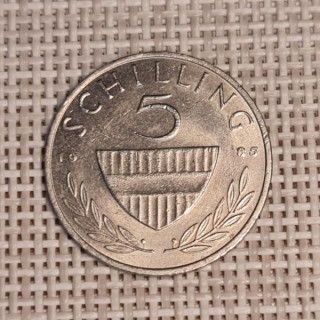 Austria 5 Schilling 1985 KM-2889a VF