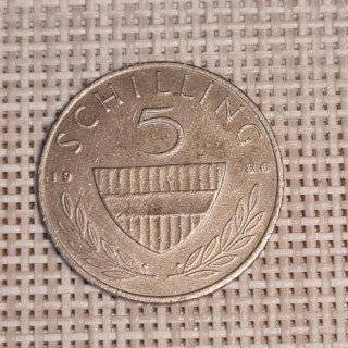 Austria 5 Schilling 1986 KM-2889a VF