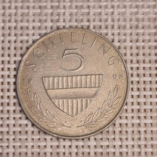 Austria 5 Schilling 1993 KM-2889a VF