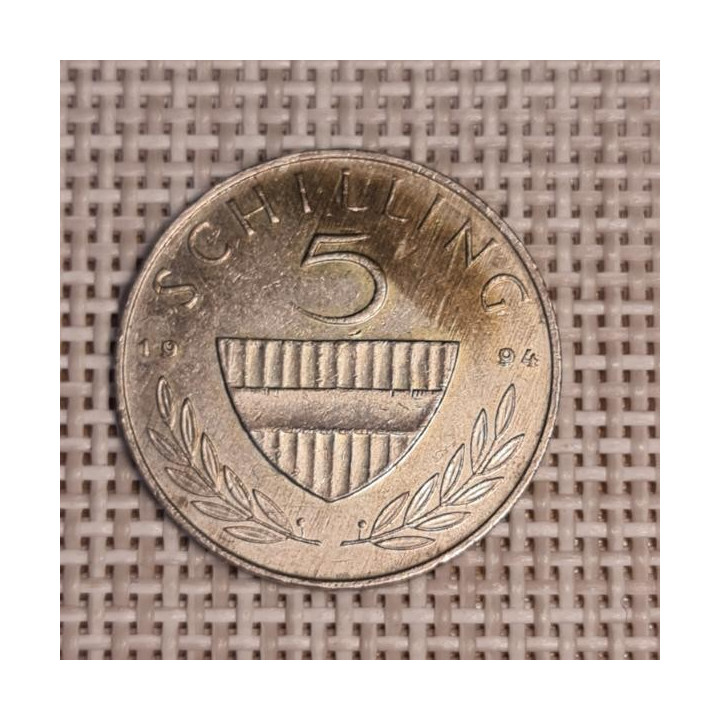 Austria 5 Schilling 1994 KM-2889a VF