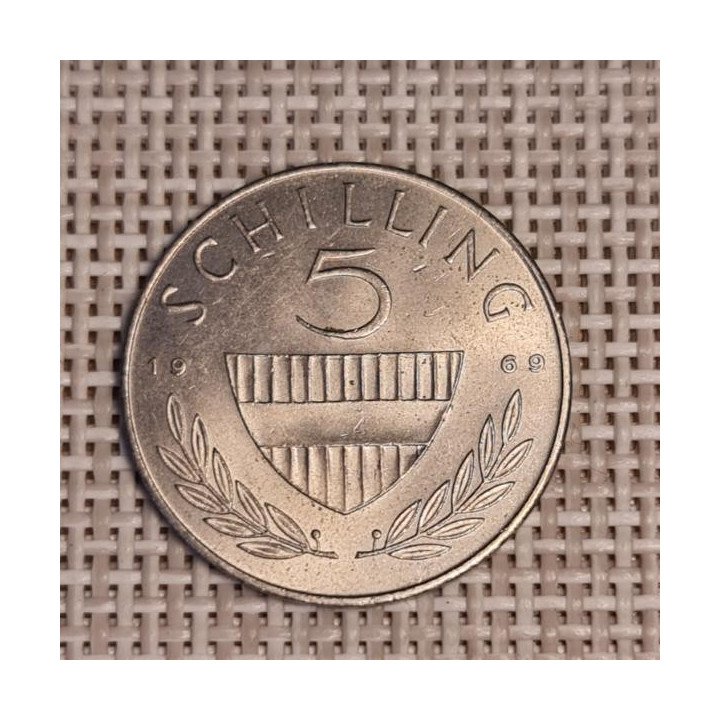Austria 5 Schilling 1969 KM-2889a XF