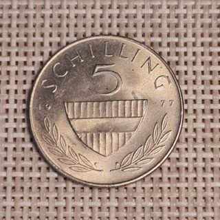 Austria 5 Schilling 1977 KM-2889a XF