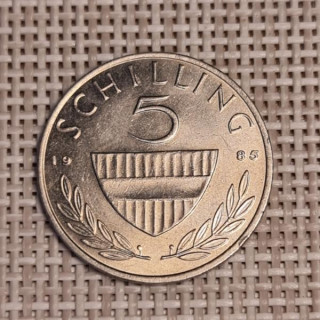 Austria 5 Schilling 1985 KM-2889a XF