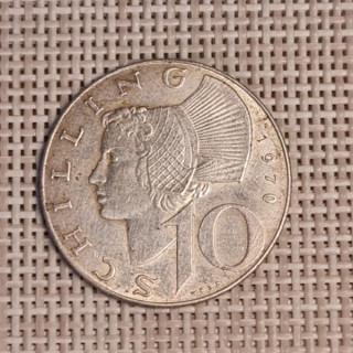 Austria 10 Schilling 1970 KM-2882 VF