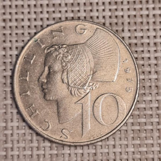 Austria 10 Schilling 1975 KM-2918 VF