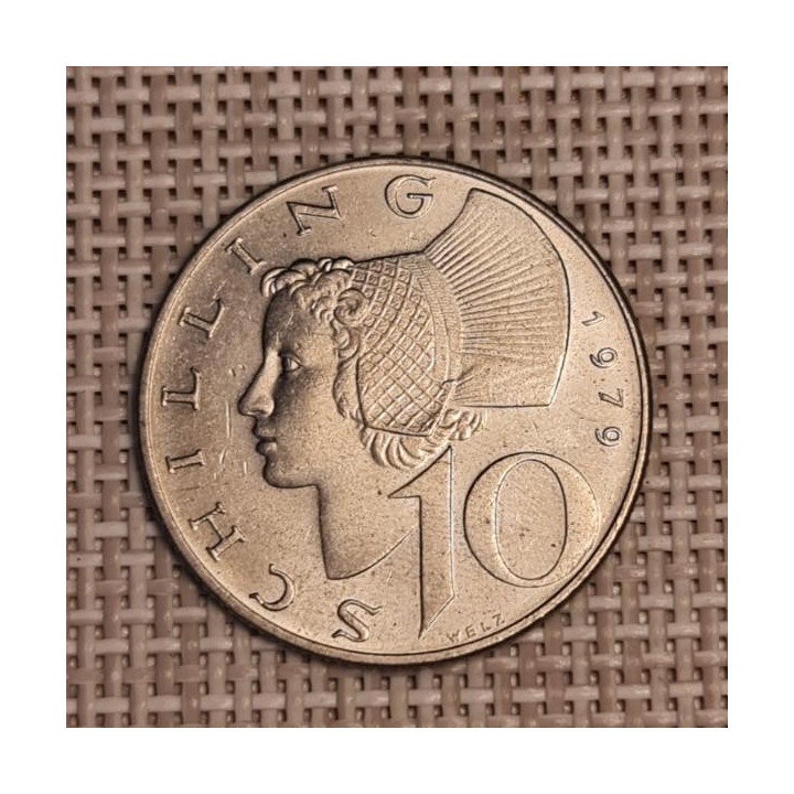 Austria 10 Schilling 1979 KM-2918 VF
