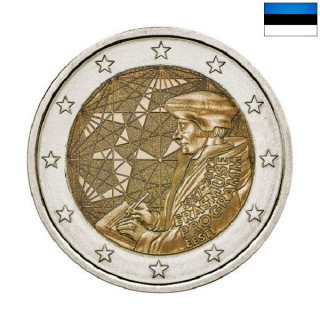 Estonia 2 Euro 2022 "Erasmus (ERA)" UNC