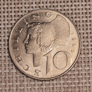 Austria 10 Schilling 1985 KM-2918 VF