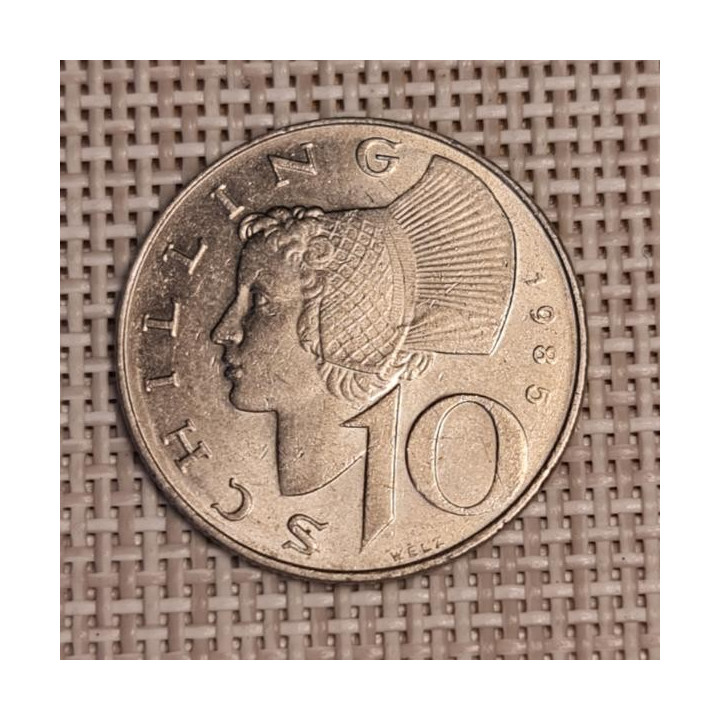 Austria 10 Schilling 1985 KM-2918 VF