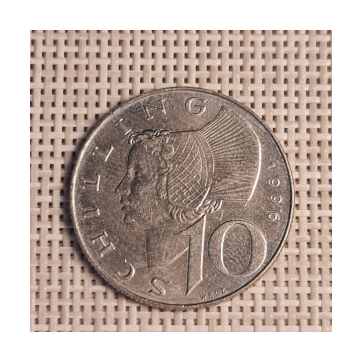 Austria 10 Schilling 1996 KM-2918 VF