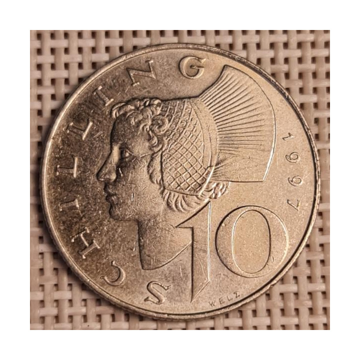 Austria 10 Schilling 1997 KM-2918 VF