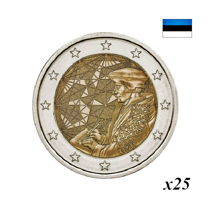 Estonia 2 Euro 2022 "Erasmus (ERA)" Roll