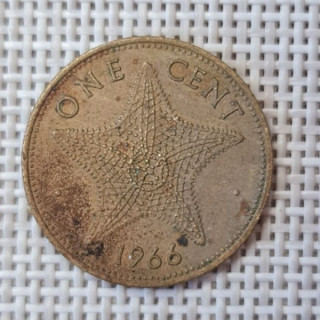 Bahamas 1 Cent 1966 KM-2 VF