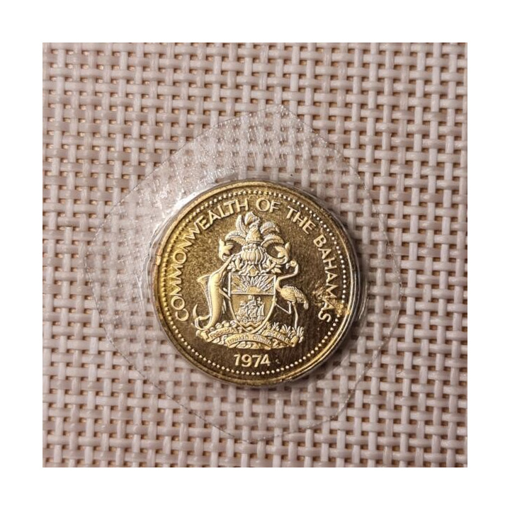 Bahamas 1 Cent 1974 KM-59 Proof