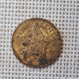 Bahamas 1 Cent 1980 KM-59 VF