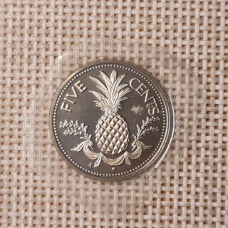 Bahamas 5 Cents 1974 KM-60 Proof