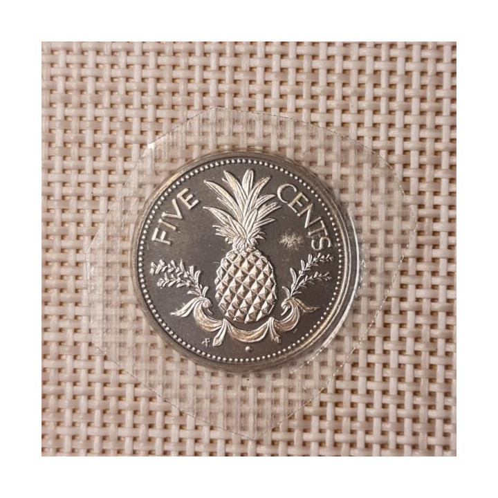 Bahamas 5 Cents 1974 KM-60 Proof