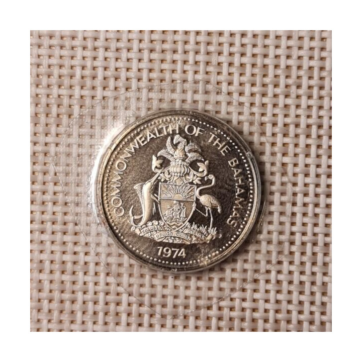 Bahamas 5 Cents 1974 KM-60 Proof
