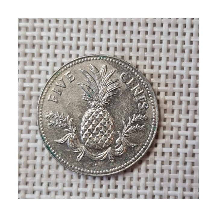 Bahamas 5 Cents 1984 KM-60 VF
