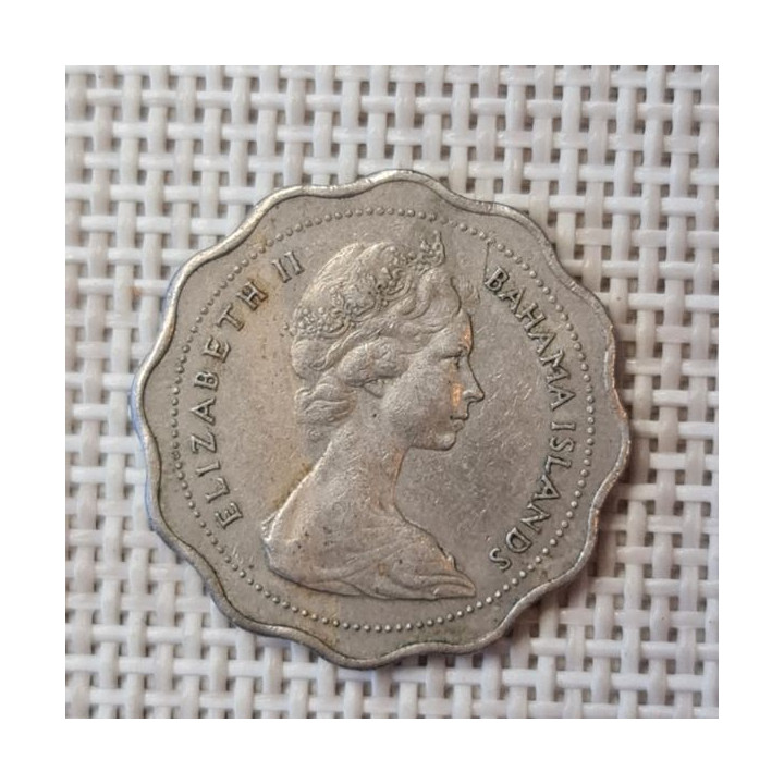 Bahamas 10 Cents 1966 KM-4 VF