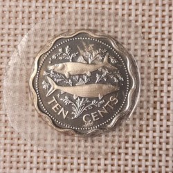 Bahamas 10 Cents 1974 KM-61 Proof