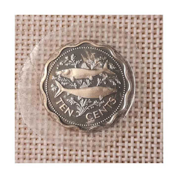Bahamas 10 Cents 1974 KM-61 Proof