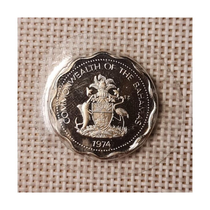 Bahamas 10 Cents 1974 KM-61 Proof