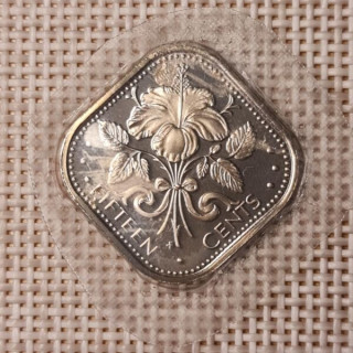 Bahamas 15 Cents 1974 KM-62 Proof