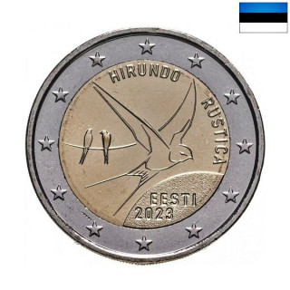 Estonia 2 Euro 2023 "Barn Swallow" UNC