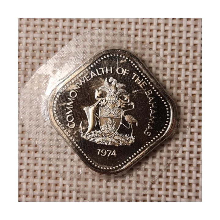 Bahamas 15 Cents 1974 KM-62 Proof